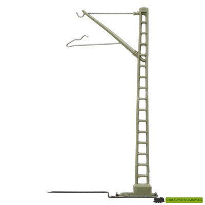 74100 Bovenleiding mast 100 mm met C-rails voet