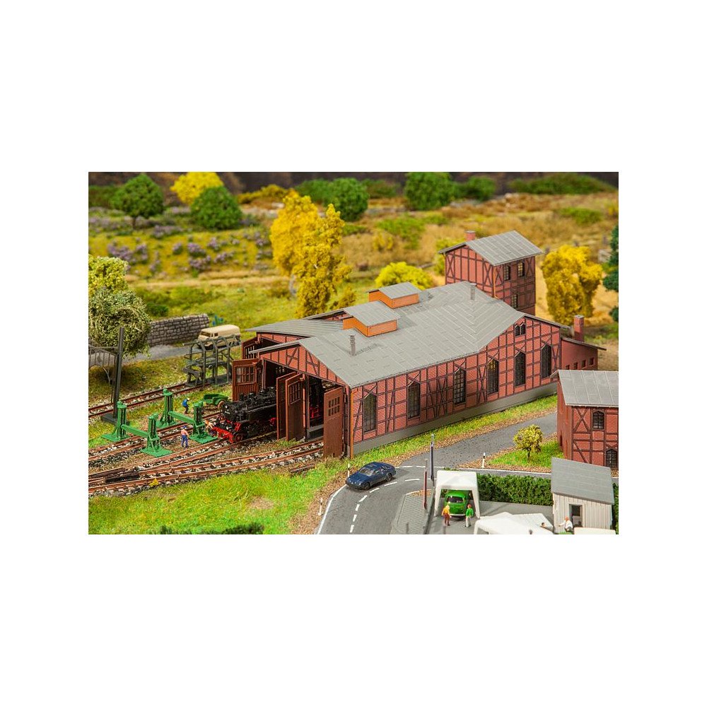 222113 Faller Locomotiefdepot-set locomotievenloods