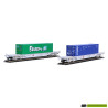 98 5245 NL Fleischmann Containerwagen-set NS Eucon en Maritime