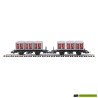 23941 Trix Set Containerdraagwagens &#39;von Haus zu Haus&#39;