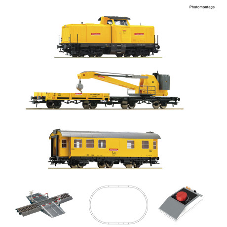 5100002 Roco Startset Dieselloc Br 212 met kraanwagon