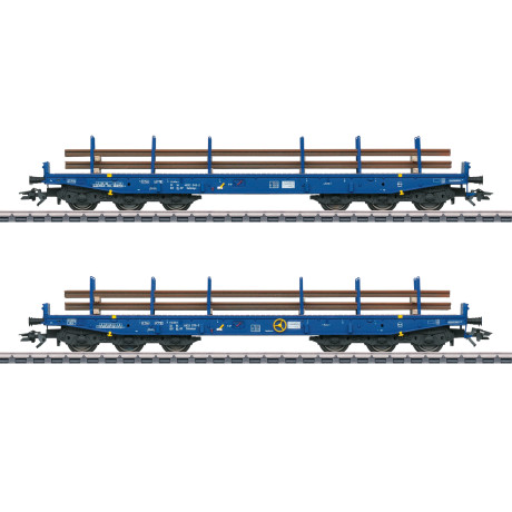 48659 Märklin Set zwaartransport wagons vervoer spoorstaven