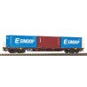 54687 Piko NS Draagwagen met 3 containers