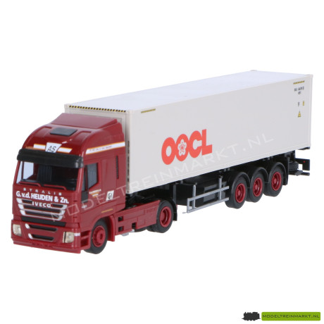 74350 AWM Iveco Stralis G.v.d.Heijden Ridderkerk met 40 ft oocl container